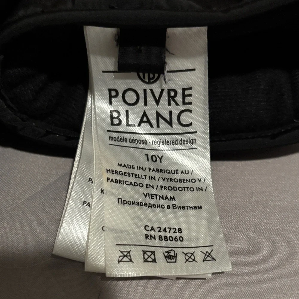 Black Youth Ski Gloves